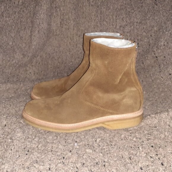 WANT LES ESSENTIALS-Stevie-Brown Suede Crepe Sole Boots-Size 9-Near Mint - Picture 2 of 10